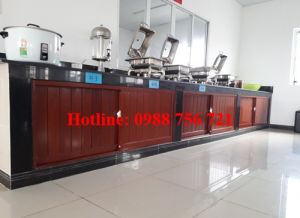 Khuôn bếp nhôm gỗ